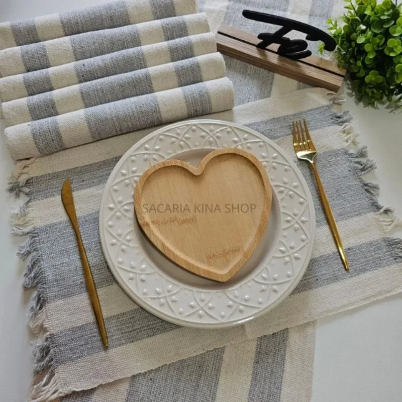 Caminho de mesa + jogo americano